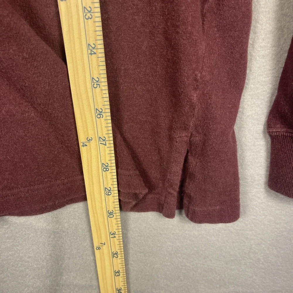 Polo Ralph Lauren Sweater Mens XL Wool Maroon Striped Embroidered Preppy Classic